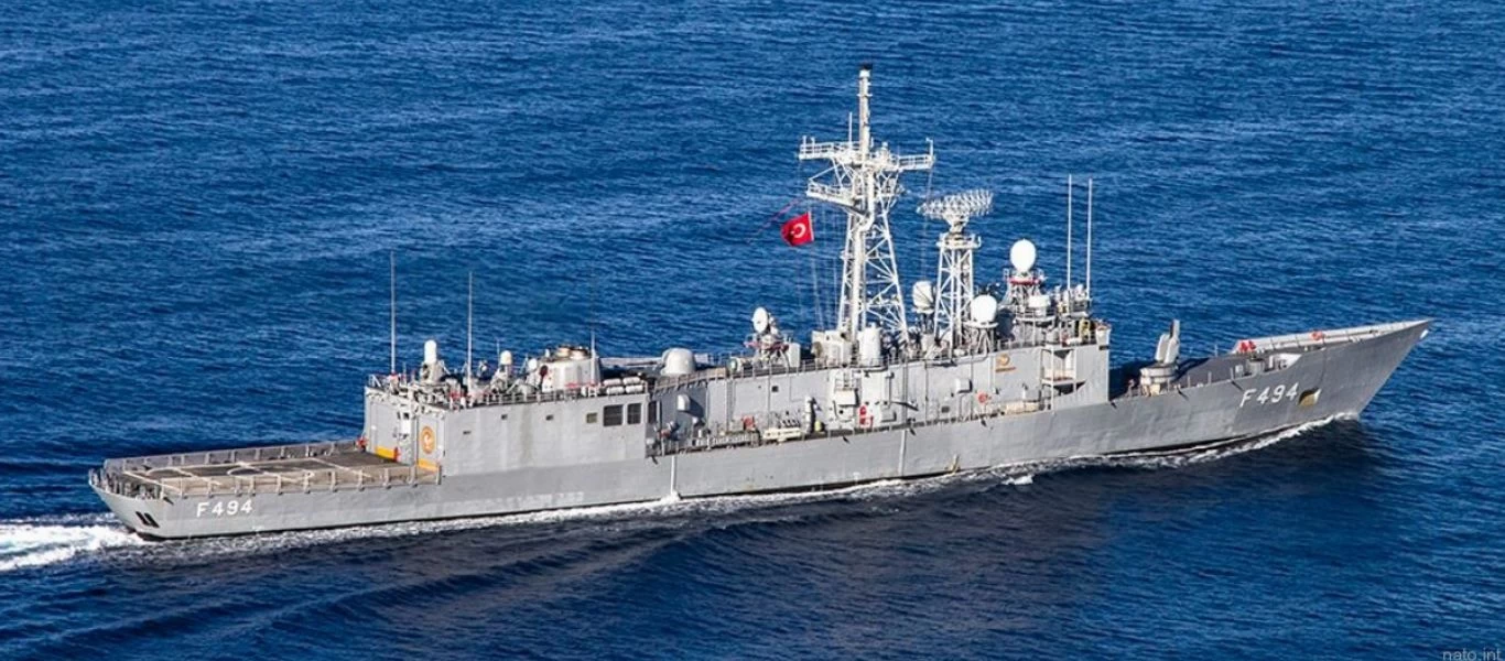 2,5 ναυτικά μίλια από τις ακτές της Κρήτης έφτασε η τουρκική φρεγάτα!